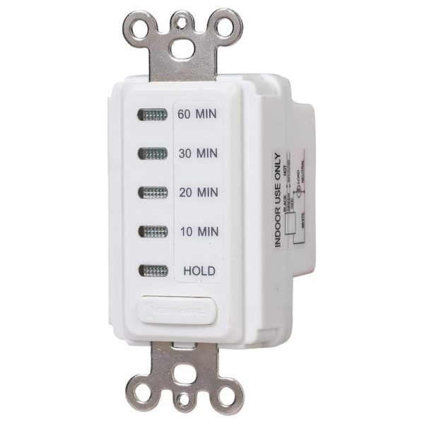 Intermatic EI210W Electronic Auto-Off Countdown Timer with Preset Times, White Hot on Sale - Image 2