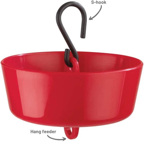Stokes Select 38044 More Birds Ant Moat for Hummingbird Feeders, Red Fashion - Image 2